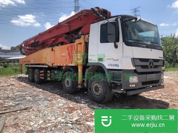 河南出售二手17年國四C8三一奔馳56米泵車