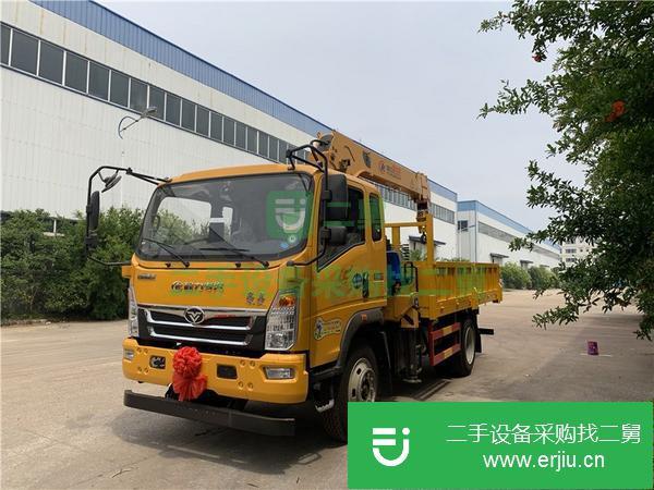 河北出售二手豪曼4.8米貨廂隨車吊