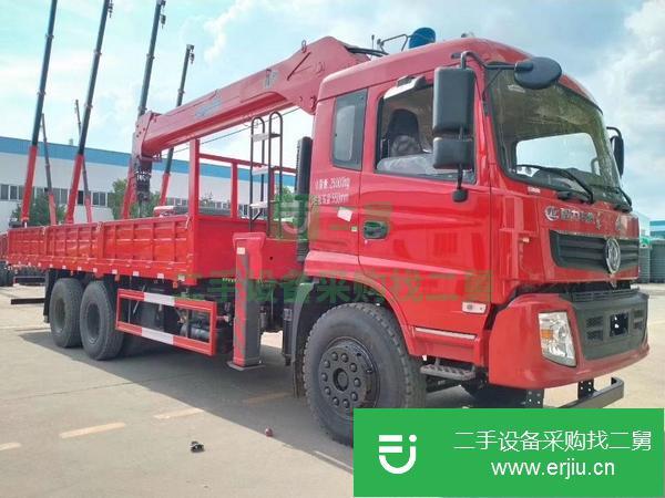 甘肅出售二手12噸短軸距東風后八輪隨車吊