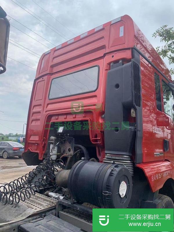 河北出售二手德龍430雙驅半掛車帶十三米直板