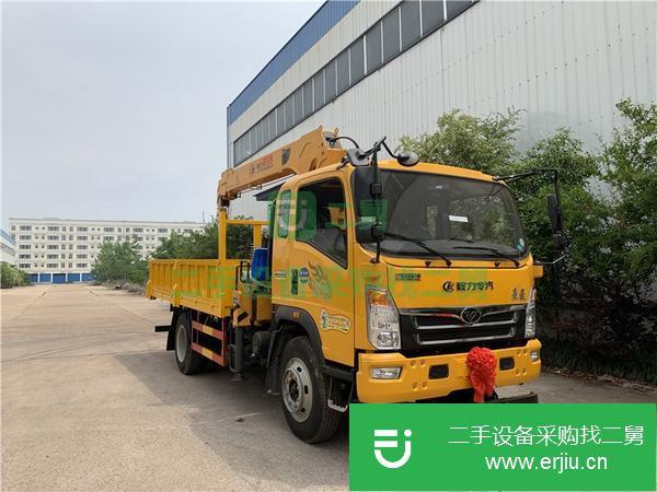 河北出售二手豪曼4.8米貨廂隨車吊