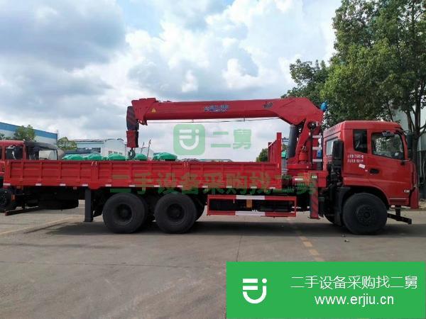 甘肅出售二手12噸短軸距東風后八輪隨車吊