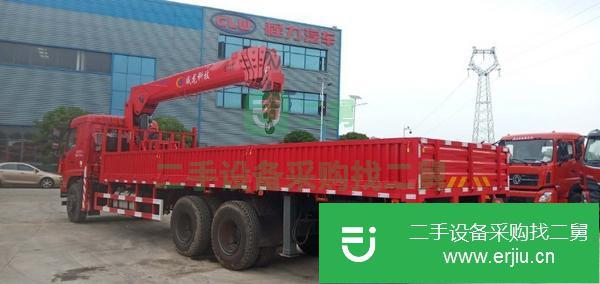 湖北出售二手解放12噸5節臂隨車吊