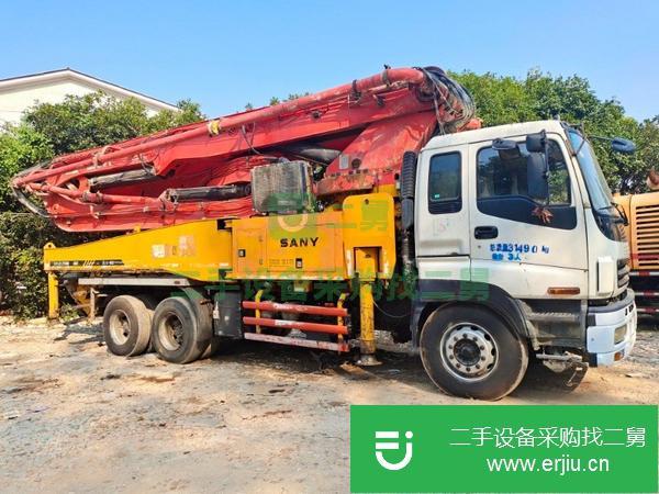 湖南出售二手三一泵車，五十鈴46米底盤