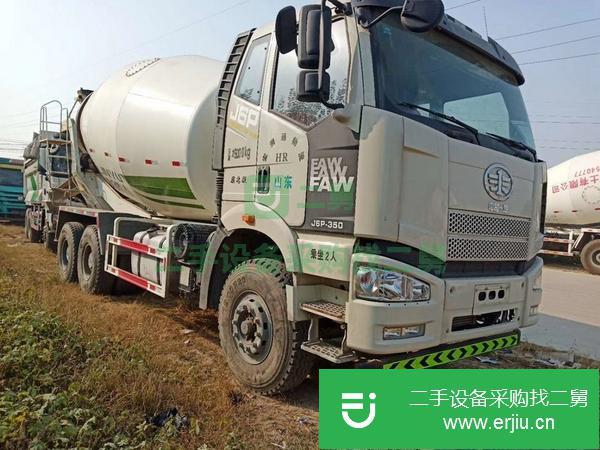 山東出售二手19年解放J6攪拌車大十四方支持分期付款