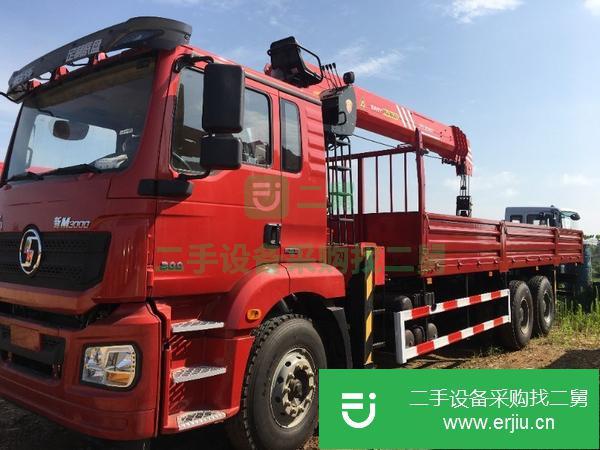 天津出售二手陜汽德龍后八輪三一12噸隨車吊