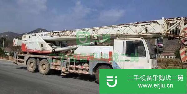 陜西出售二手10年25v5中聯25噸五節臂汽車吊