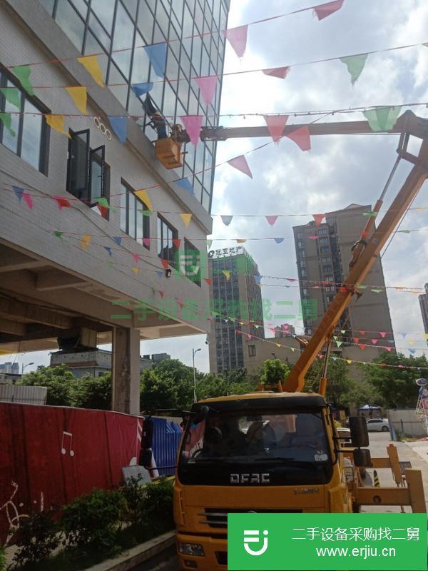 廣西出售二手東風(fēng)多利卡折疊高空作業(yè)工程車