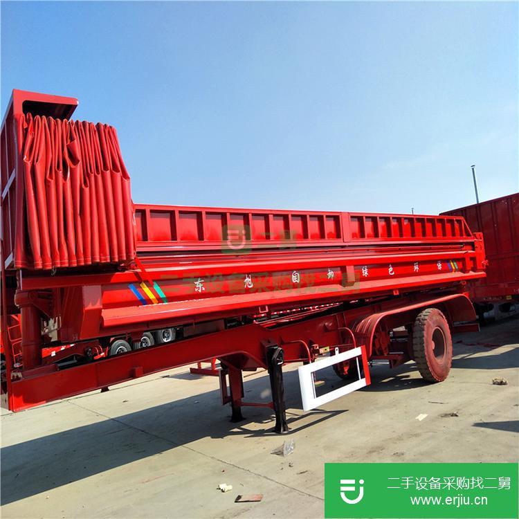 山東出售二手后翻自卸運輸半掛車