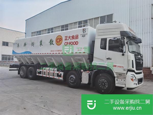 海南出售二手東風天龍VL散裝飼料運輸車