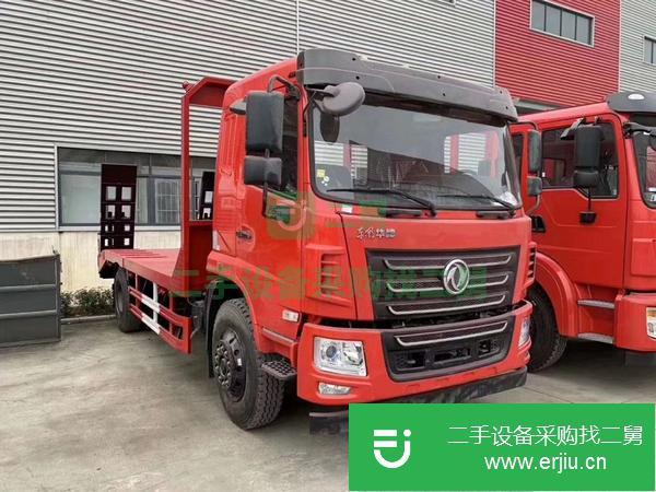 湖北出售二手黃牌挖機(jī)平板運(yùn)輸車