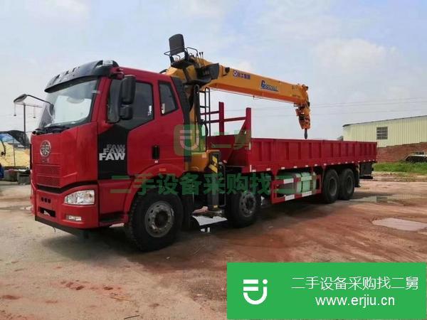 湖北出售二手解放前四八吊車 上裝徐工14噸吊機
