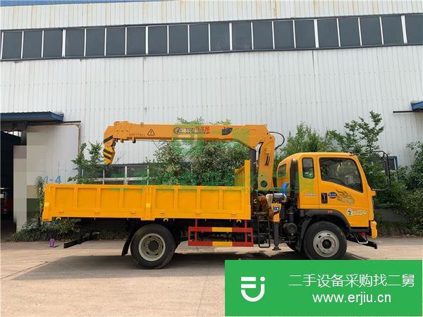 河北出售二手豪曼4.8米貨廂隨車吊