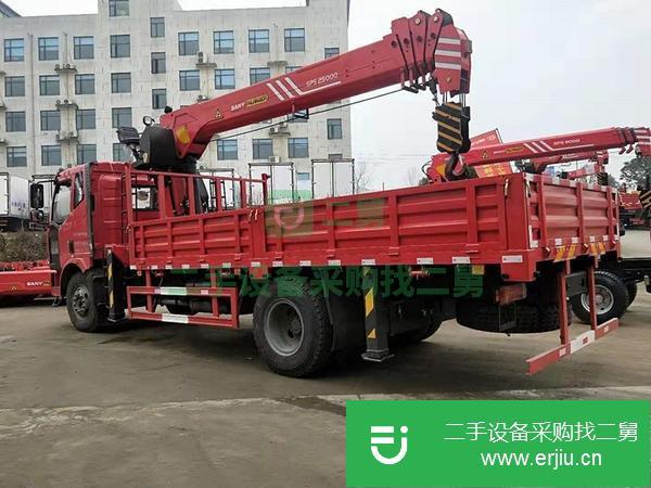 山東出售二手單橋三一8噸隨車吊