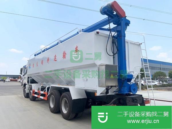 黑龍江出售福田前四后八散裝飼料運輸車