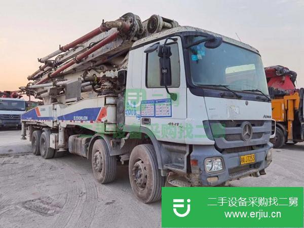 湖南出售二手奔馳52米6節臂泵車手續齊全包過戶