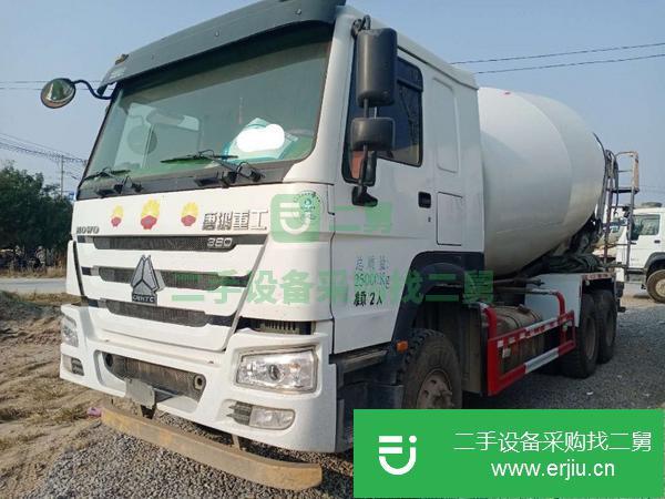 山東出售二手18年豪沃攪拌車后八輪國五大12方380馬力