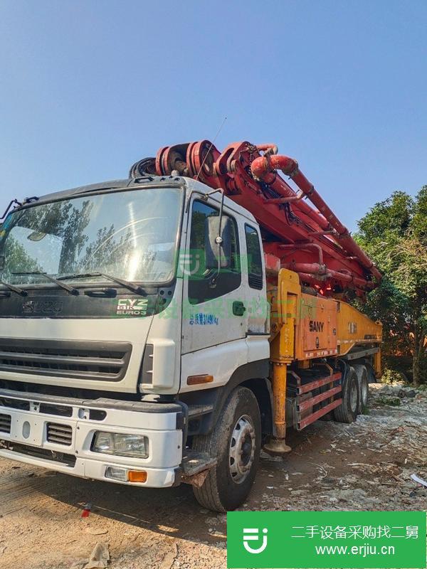 湖南出售二手三一泵車，五十鈴46米底盤