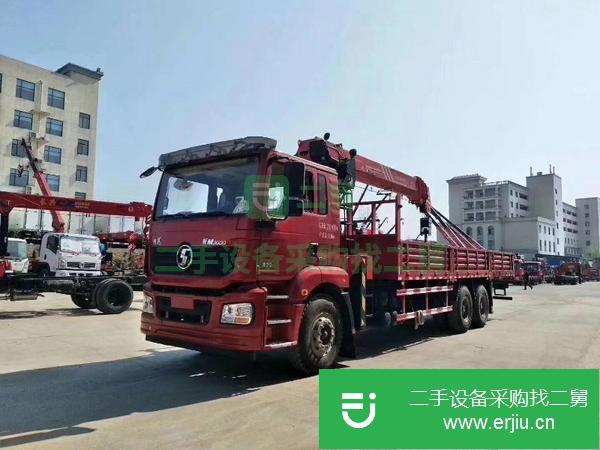 天津出售二手陜汽德龍后八輪三一12噸隨車吊