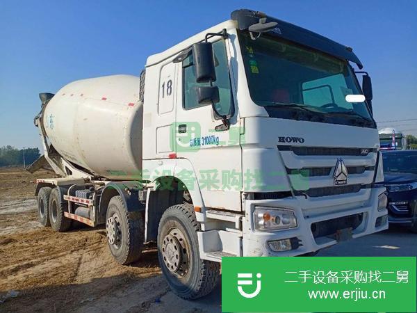 山東出售二手14年豪沃?jǐn)嚢柢嚽八暮蟀藝拇?8方380馬力