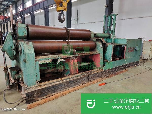 云南出售二手實心棍子W11-40*2500機械全自動卷板機一臺