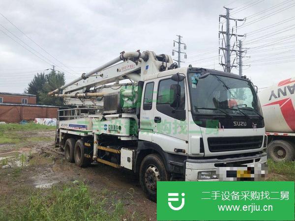 遼寧出售二手中聯37米擺腿三橋四節臂泵車手續齊全