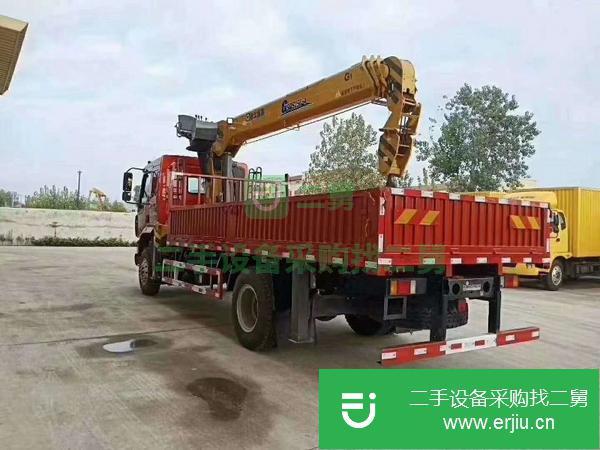 安徽出售二手10噸隨車吊，柳汽乘龍200馬力