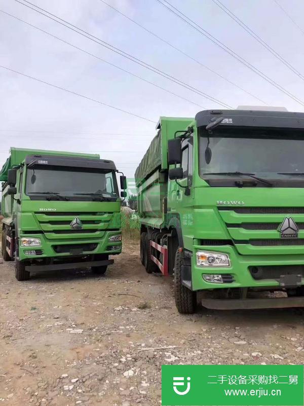 河北出售二手后八輪豪沃自卸車,五米八大箱
