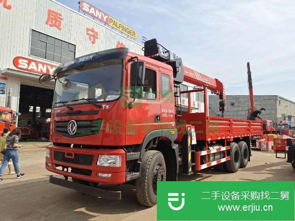 陜西出售二手東風T5后八輪三一12噸隨車吊