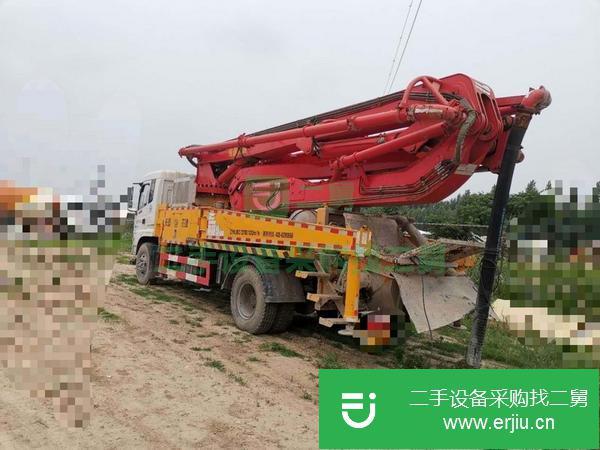 山東出售農(nóng)建37米泵車國五排放，精品車況