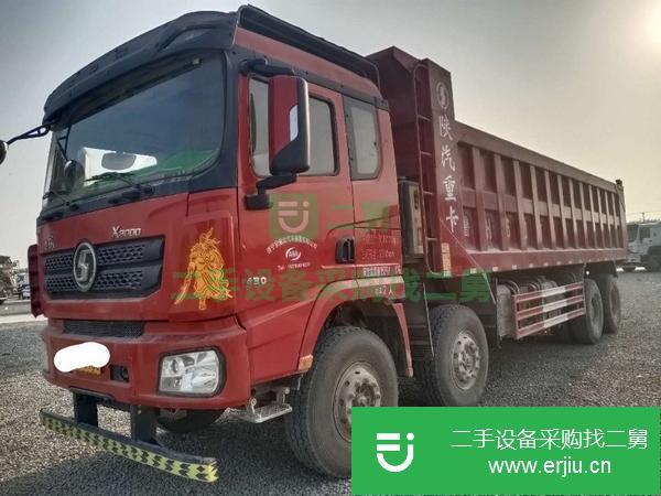 山東出售二手18年德龍自卸車前四后八國五8.6米375馬力