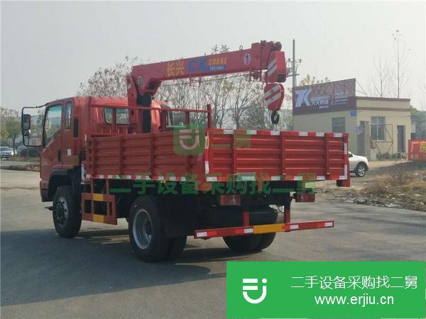 安徽出售二手凱馬藍(lán)牌隨車吊 可裝3.2噸吊機(jī)