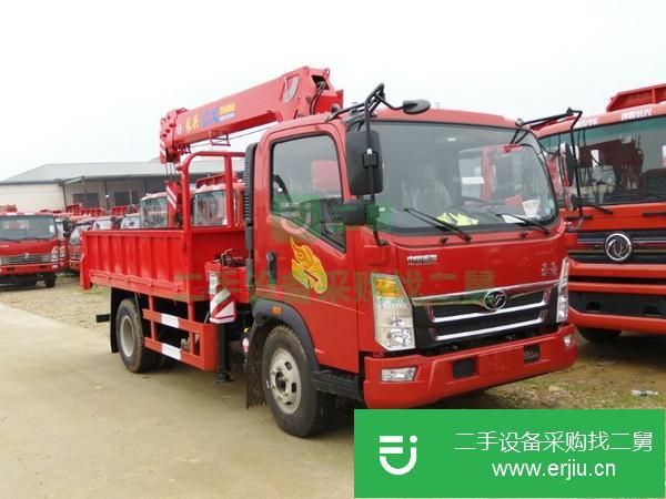 湖南出售二手重汽豪曼藍牌隨車吊