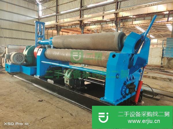 湖北出售二手實心W11-40*3000機械全自動卷板機