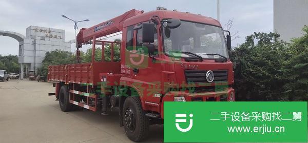 湖北出售二手東風(fēng)吊車(chē) 上裝程力8噸4節(jié)直臂吊機(jī)