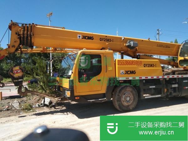 山西出售二手徐工25k5-1汽車吊,手續齊全,無事故
