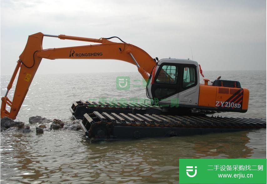 湖北出售二手玉柴水上挖掘機