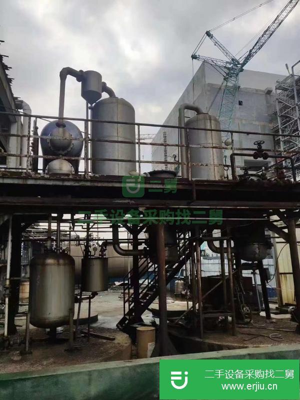 山東出售二手鈦材雙效兩噸蒸發器