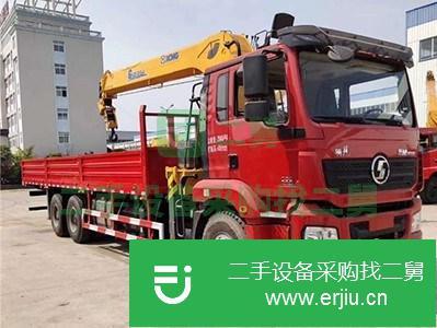 貴州出售二手陜汽德龍10噸隨車吊可分期
