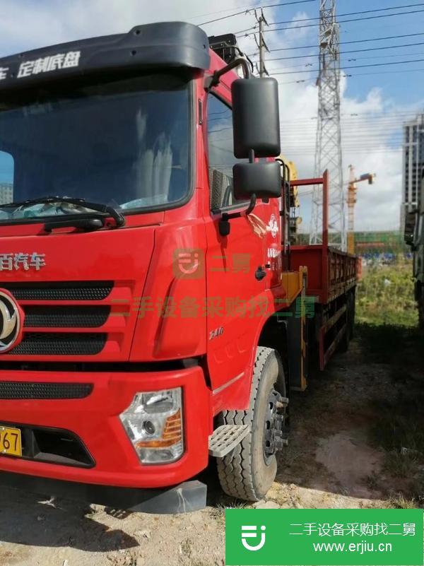 廣西出售東風暢行后八輪吊車 可提檔 上裝長興12噸4節臂吊機