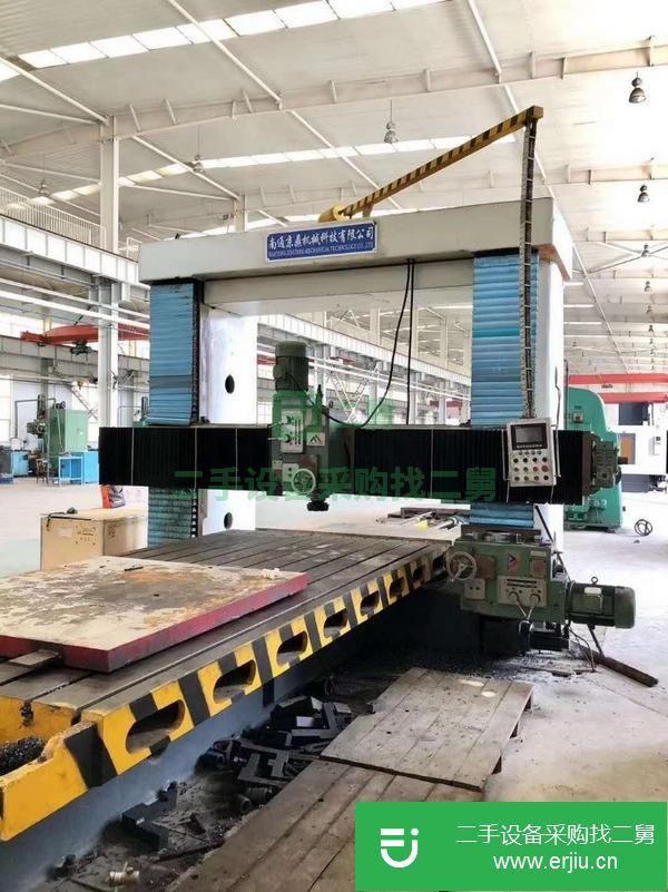 浙江出售二手南通京鼎2x4米龍門銑床