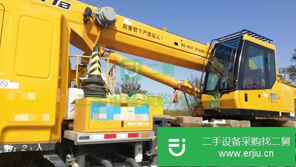 甘肅出售二手徐工吊車12噸四節臂國五