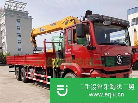 貴州出售二手陜汽德龍10噸隨車吊可分期