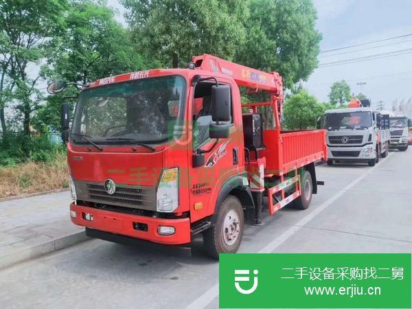 甘肅出售二手重汽王牌3.5噸隨車吊
