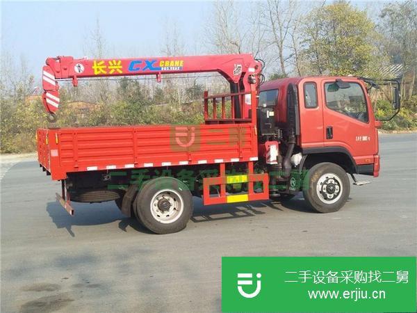 安徽出售二手凱馬藍(lán)牌隨車吊 可裝3.2噸吊機(jī)