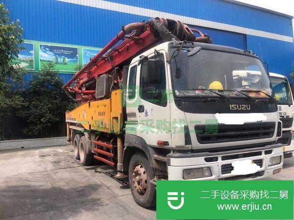 湖南出售二手三一46米泵車雙油泵大排量