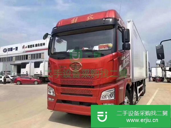 浙江出售二手解放9.6米冷藏車