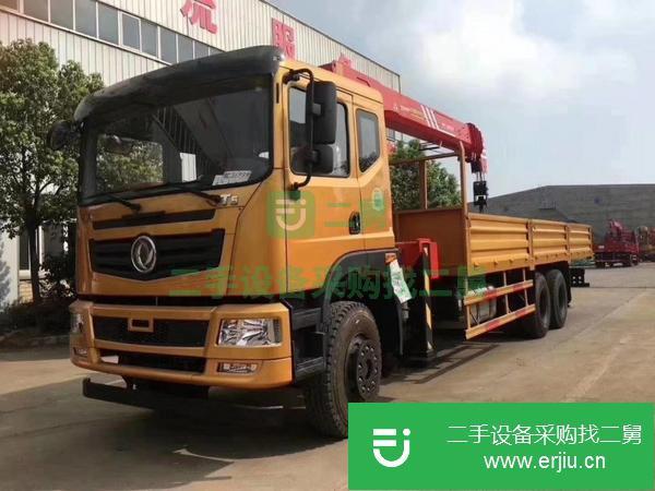 陜西出售二手東風T5后八輪三一12噸隨車吊