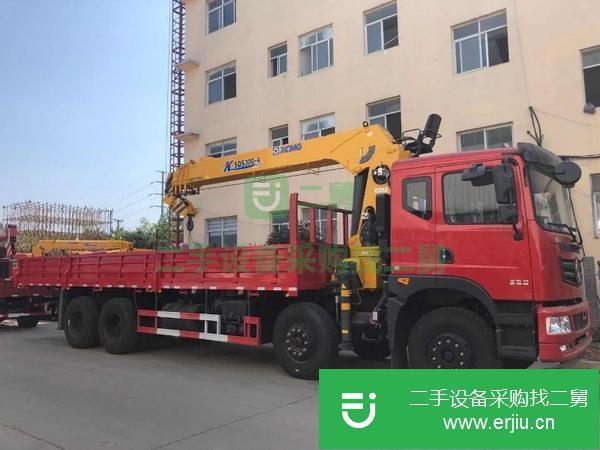 湖北出售二手東風T5前四后八隨車吊配12噸徐工吊機