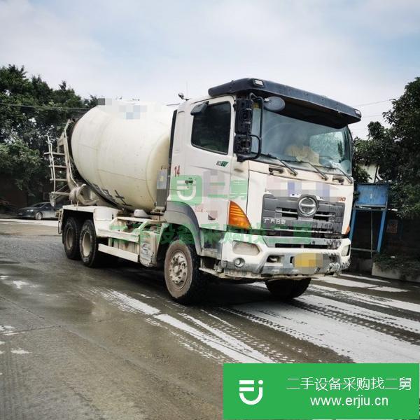 廣西出售二手16年國四廣汽日野700大12方攪拌車